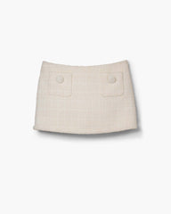 Tweed Mini Skirt - Ivory