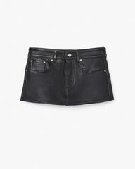 The Leather Skort - Black