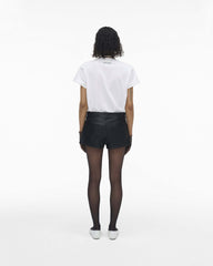 The Leather Skort - Black