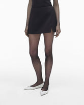 The Duchess Satin Skirt - Black|Black
