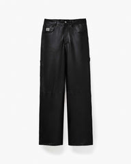 Oversized Leather Pant - Black