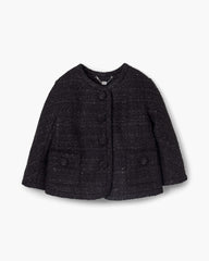 Tweed Backwards Lady Jacket - Black