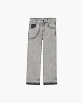 The Trompe Loeil Chain Jeans - Black