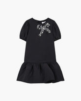 The Gem Bow Dress - Black