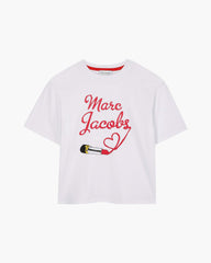 The Logo Lipstick Tee - White