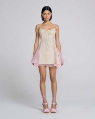 Handkerchief Princess Dress - Beige