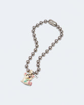 Crying Bear Necklace - Aged Silver Multi