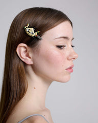 Character Hairclip - Aged Silver Multi