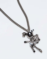 Teddy Pendant - Aged Silver