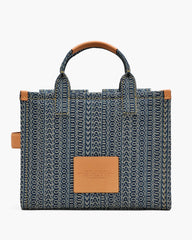 The Cargo Monogram Denim Medium Tote Bag - Sun Faded Denim
