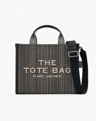 The Monogram Jacquard Medium Tote Bag - Beige Multi
