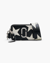 The Star Patchwork Leather Snapshot - Black/White