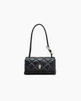 The Quilted Mini Dual Shoulder Bag - Black|Black