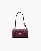 The Quilted Mini Dual Shoulder Bag - Dark Plum|Dark Plum