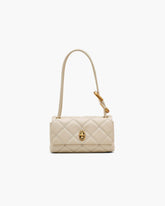 The Quilted Mini Dual Shoulder Bag - Cloud White|Cloud White