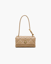 The Quilted Mini Dual Shoulder Bag - Camel|Camel