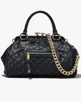 Re-Edition Quilted Leather Stam Bag - Black