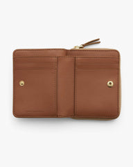 The Leather Mini Compact Wallet - Camel|Camel
