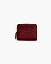 The Leather Mini Compact Wallet - Cherry|Cherry