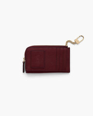 The Leather Top Zip Multi Wallet - Cherry|Cherry