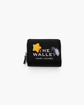 The Sticker Patch Mini Compact Wallet - Black Multi