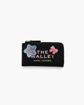 The Sticker Patch Top Zip Multi Wallet - Black Multi
