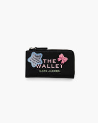 The Sticker Patch Top Zip Multi Wallet - Black Multi