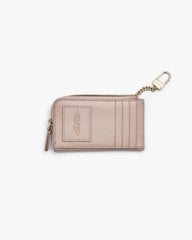 The Leather Top Zip Multi Wallet - Rose|Rose