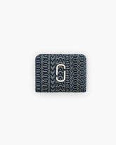 The Monogram Denim J Marc Mini Compact Wallet - Sun Faded Denim