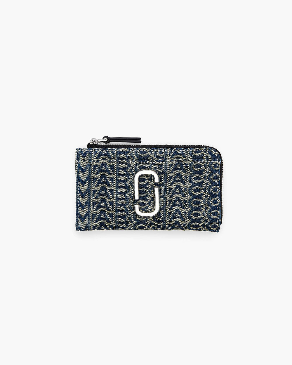 The Monogram Denim J Marc Top Zip Multi Wallet - Sun Faded Denim