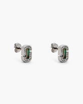 The J Marc Luxe Abalone Earrings - Silver/Crystal