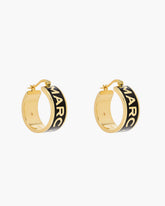 The Marc Jacobs Hoop Earrings - Gold/Black