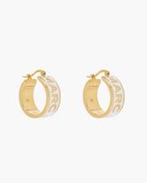 The Marc Jacobs Hoop Earrings - Gold/Cream