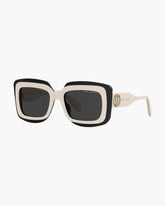 The Trompe Loeil Sunglasses - White/Black