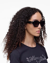 The J Marc Cat Eye Sunglasses - Black