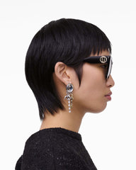 The J Marc Square Sunglasses - Black