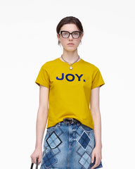 Joy. Slim Tee - Joy Yellow