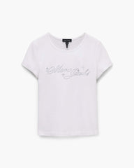 Charm Logo Shrunken Tee - White