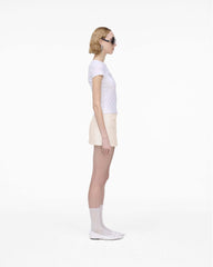 Charm Logo Shrunken Tee - White