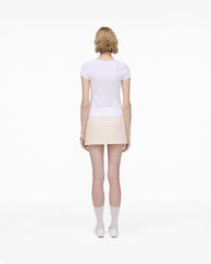 Charm Logo Shrunken Tee - White