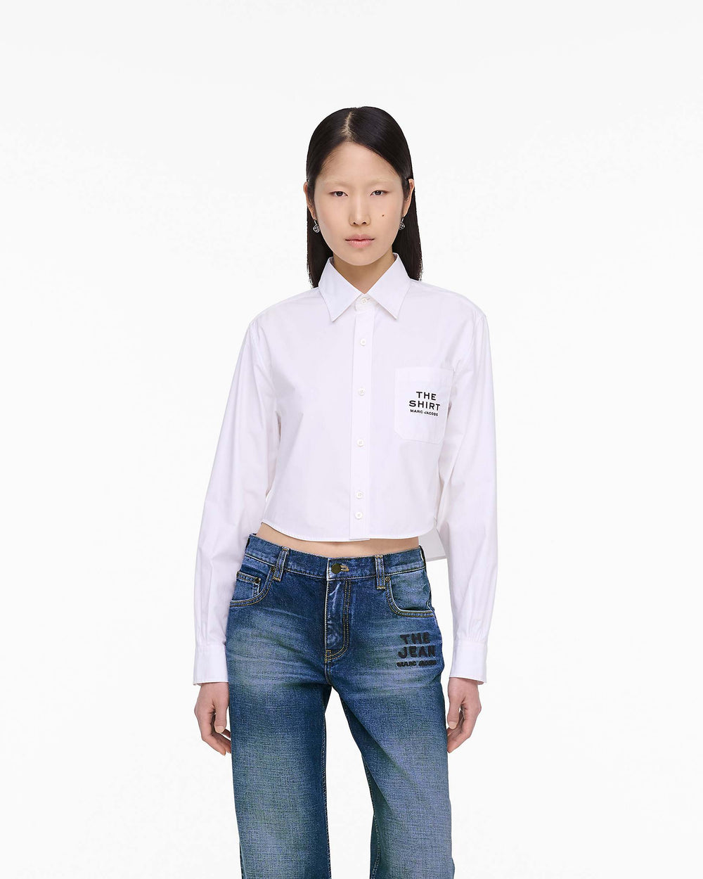 The Cropped Femme Shirt - White