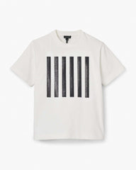 The Stripe Box Tee - White