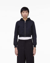 Charm Cropped Hoodie - Black