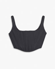The Denim Bustier - Black