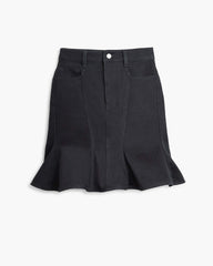 The Fluted Mini Skirt - Black