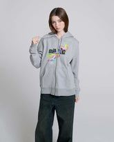 Angry For Love Zip Hoodie - Grey Melange