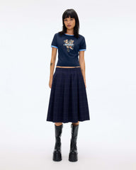 HEAVEN LOGO BABY TEE - Navy