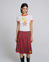 Eri Star Mesh Baby Tee - Chalk