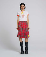 Eri Star Mesh Baby Tee - Chalk