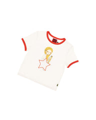 Eri Star Mesh Baby Tee - Chalk